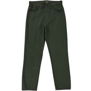 Vintage Levi's 1960s Sta-Prest Nuvos Pants Big E Black Tab Scovill Green 29x29